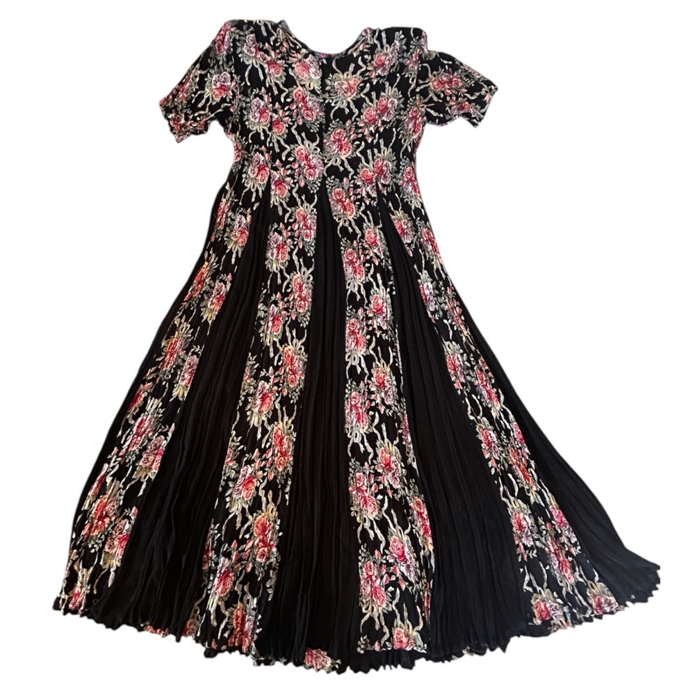 Nostalgia Vintage 90s Grunge Floral Maxi Dress Size S/M Cottagecore Fairy Boho